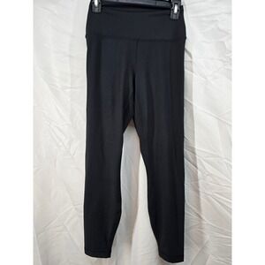 Velocity Black Active Stretch Everyday Hi Rise Ankle Leggings Women's Size M